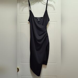 Asymmetrical Black Dress